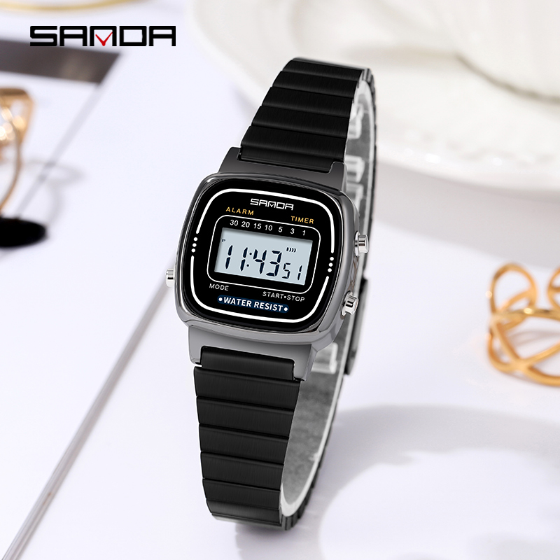 Women Fashion Zone - SANDA 6053 elektronik saat moda hediyeler