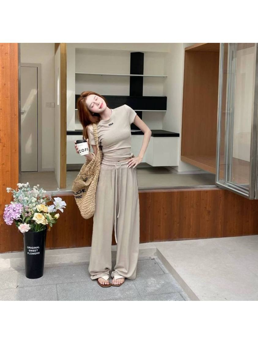 Women'S Young Fashion - Kore Tarzı Anti-Aging Tişört ve Bol