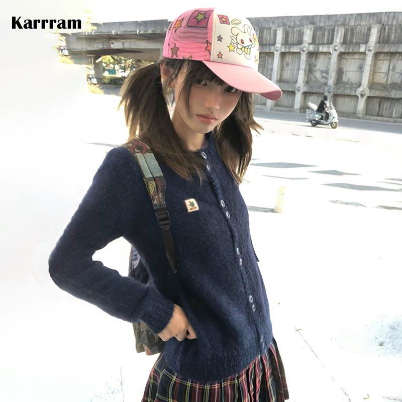 Women'S Fashion In The 90S - Karrram Japon Y2k Kürklü Hırka 2000'ler
