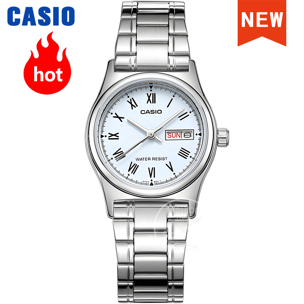 Women Fashion Zone - Casio kadın saati LTP-V006D-2B Su Geçirmez