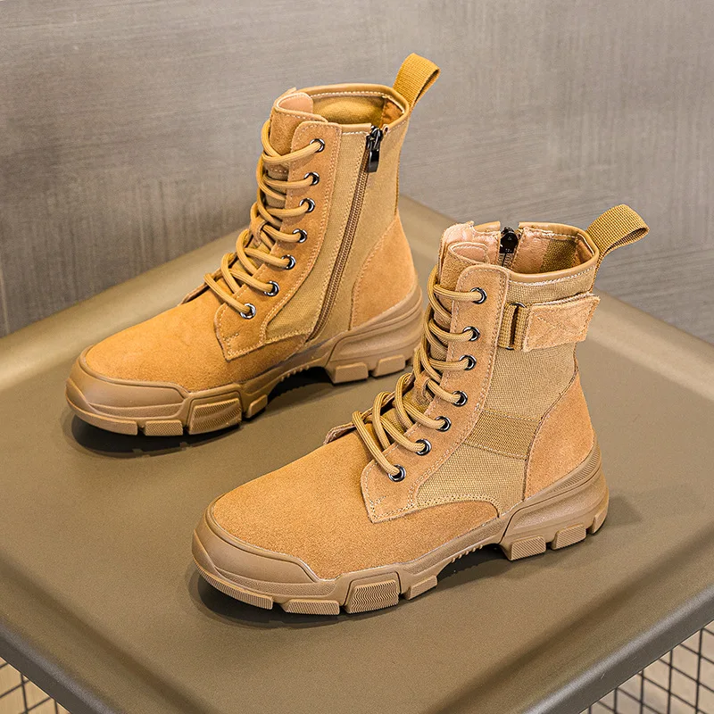 Women'S Fashion Hiking Boots - Deri Moda Kadın Botları, Kışlık Kadın