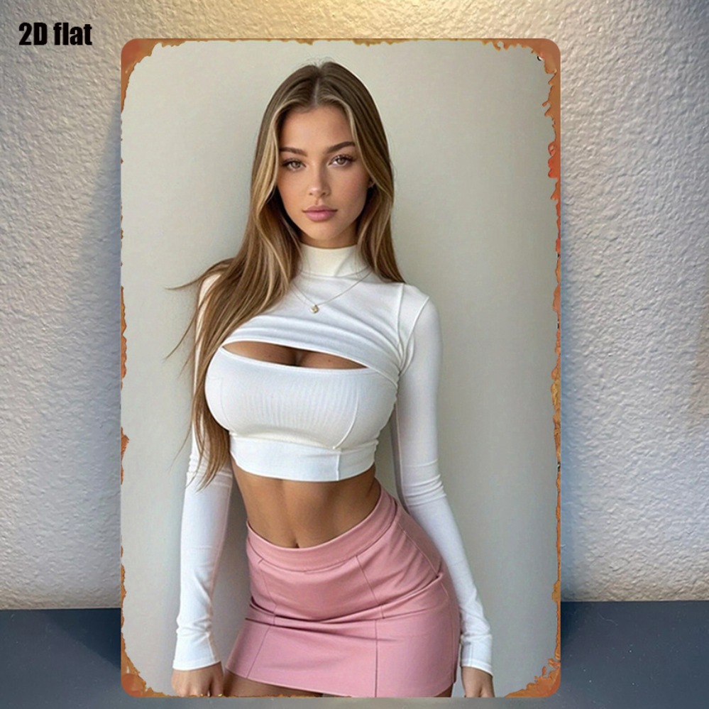 Women'S Fashion Vogue - Vogue Metal Duvar Sanatı Tabelası: 8x12