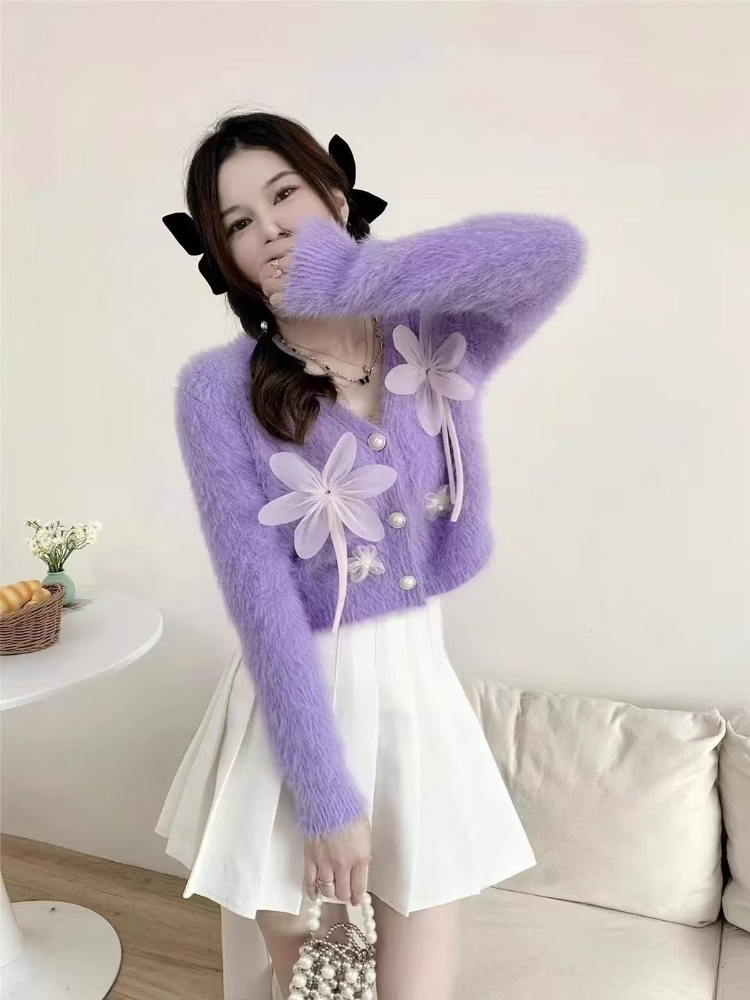 Women'S Fashion Trends Fall 2025 - Tatlı Bayanlar Örgü Kazaklar V Yaka