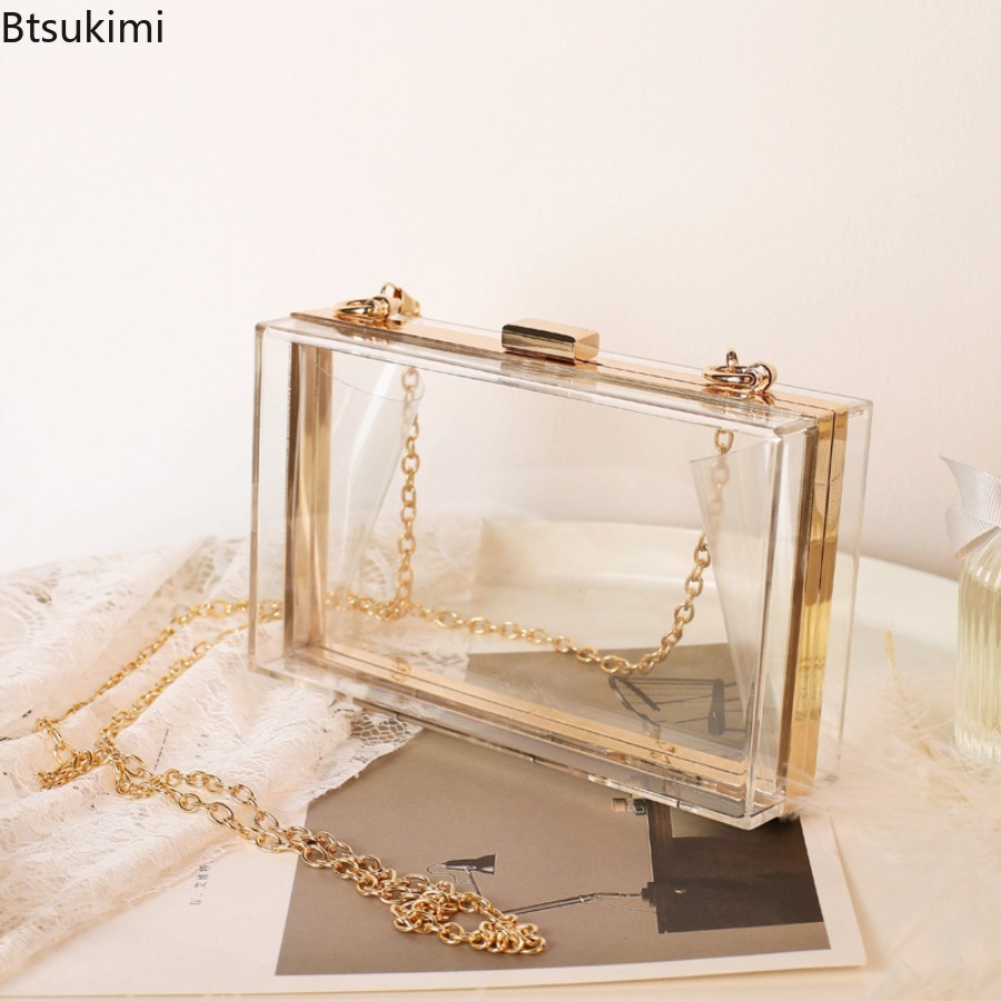 Women'S Fashion Boutique - Moda Şeffaf Akrilik Akşam el çantası