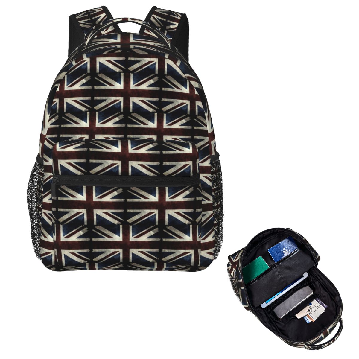Women Fashion Uk - Birleşik Krallık Bayrağı Union Jack Öğrenci