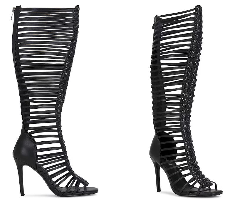 Kadın Siyah Kafesli Strappy St - Women'S Fashion Boots incelemesi ve fiyatı