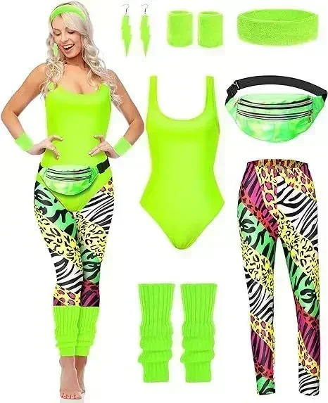 7 Adet 80'ler Fantezi Egzersiz - Women'S Fashion From The 80S incelemesi ve fiyatı