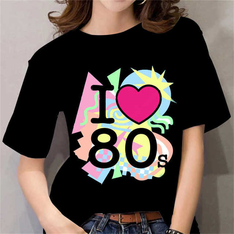 80'ler Kadın Tişörtü Siyah/Bey - Women'S Fashion In The 90S incelemesi ve fiyatı