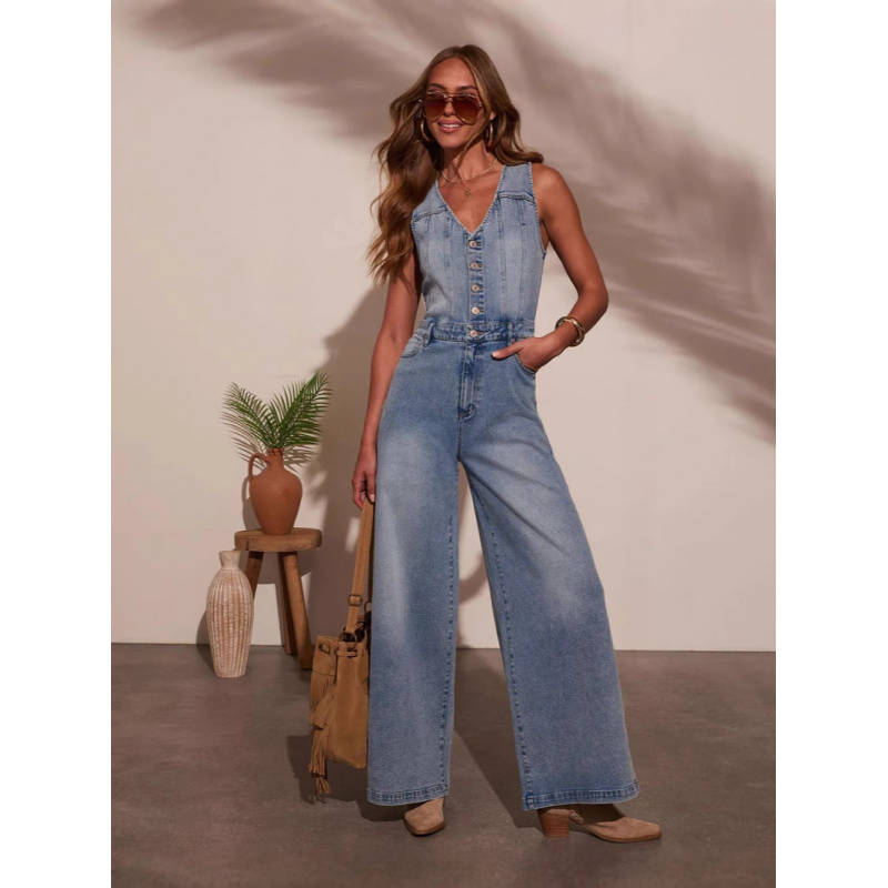 Kadınlar İçin Günlük V Yaka Ko - Sleeveless Jumpsuit incelemesi ve fiyatı