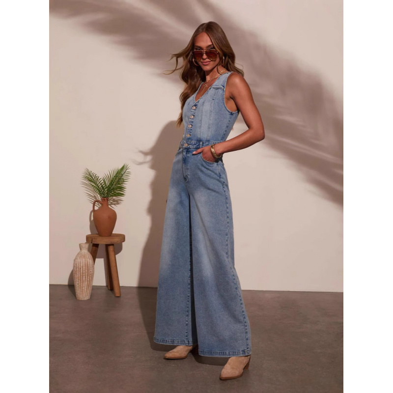Kadınlar İçin Günlük V Yaka Ko - Sleeveless Jumpsuit incelemesi ve fiyatı