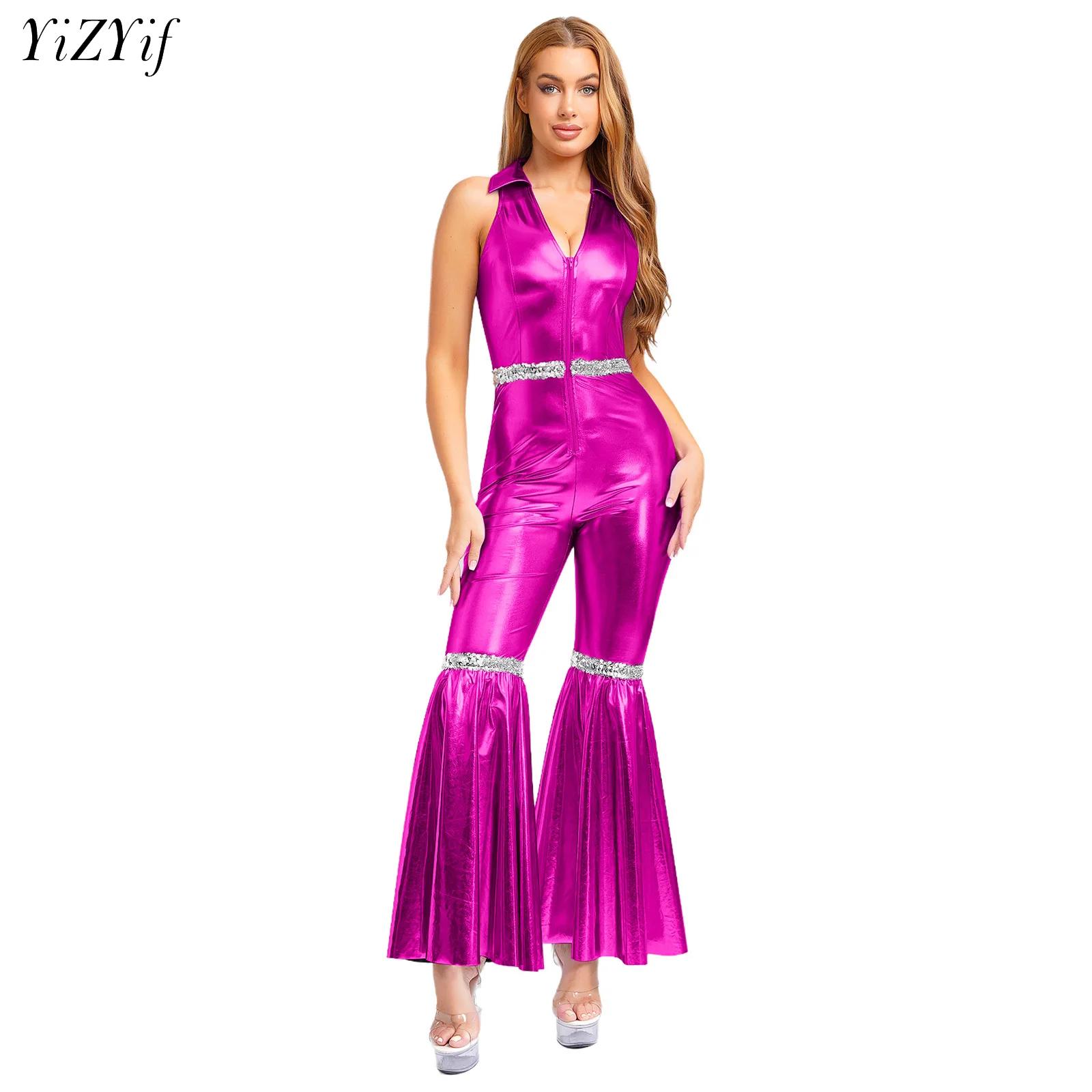 Kadın 70 s Disko Bodysuit Cadı - Sleeveless Jumpsuit incelemesi ve fiyatı