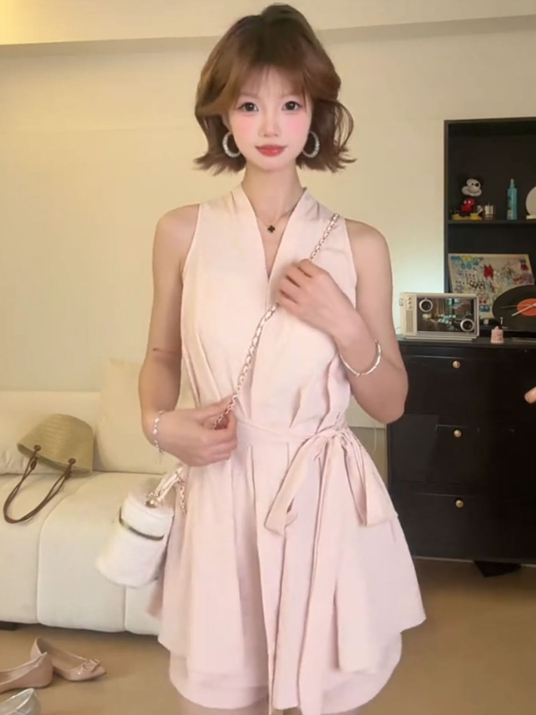 Tatlı Pastel Kolsuz Kemerli Üs - Women'S Young Fashion incelemesi ve fiyatı