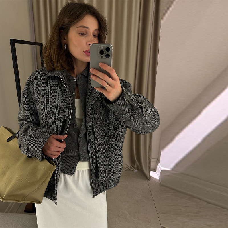 Şık ve Zarif Palto, Dik Yaka,  - Women'S Fashion Trends Fall 2025 incelemesi ve fiyatı